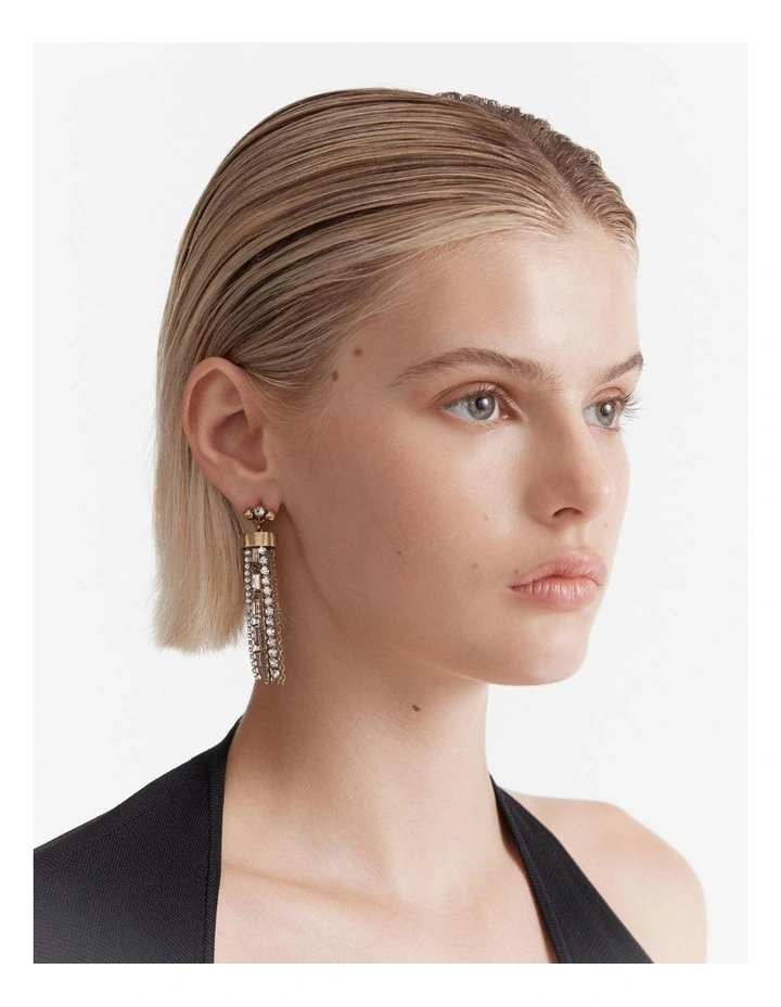 Last Tango Fringe Earrings in Silver