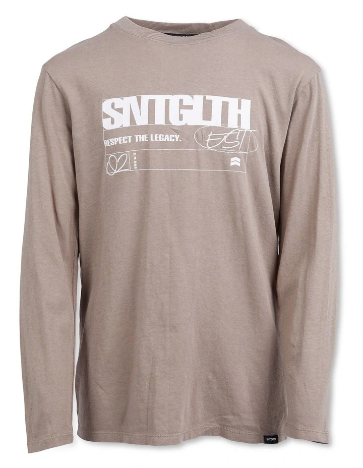 Legacy Long Sleeve tee in Mushroom