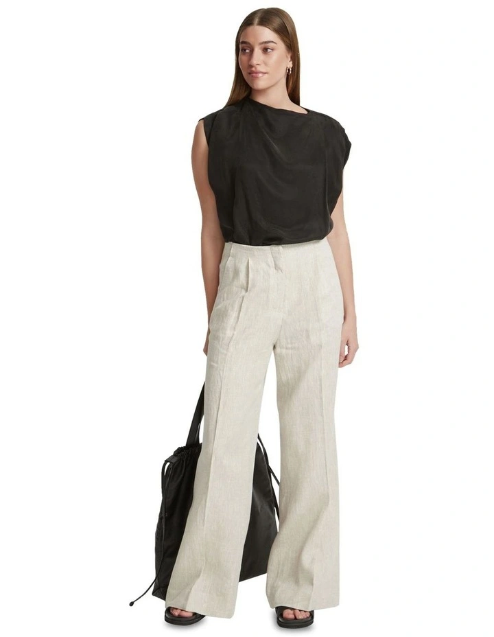 Noelle Grecian Top in Black