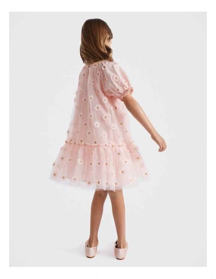 Daisy Sequin Dress in Dusty Rose