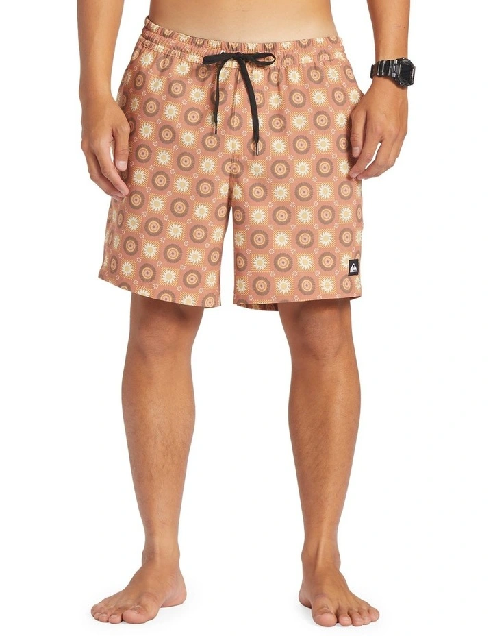 Surfsilk Mix 17 Inch Swim Shorts in Baked Clay
