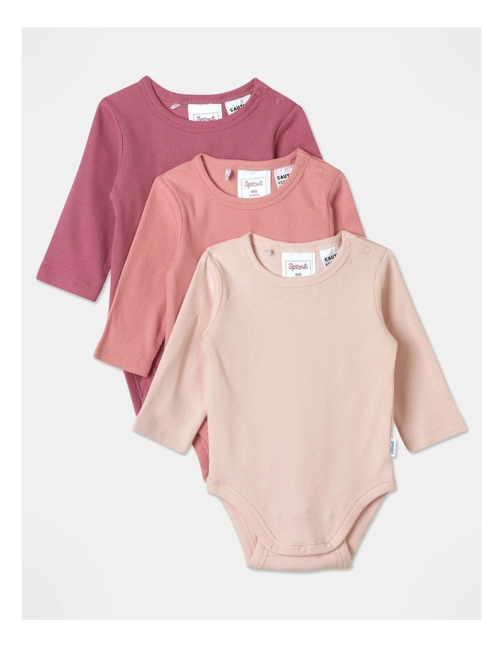 Bodysuit 3 Pack Set in Assorted