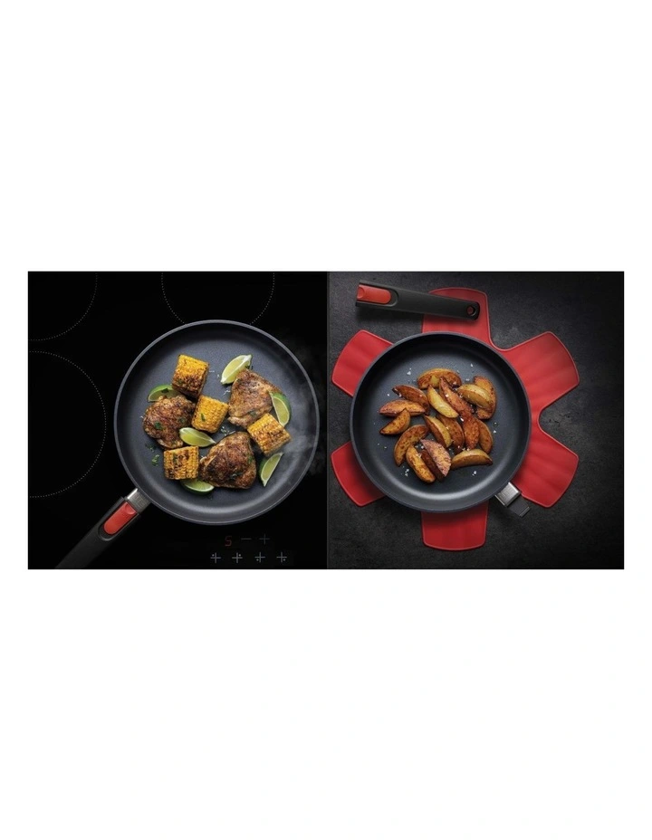 Diamond Lite Twin Frypan Set With Protector Gift Boxed in Black