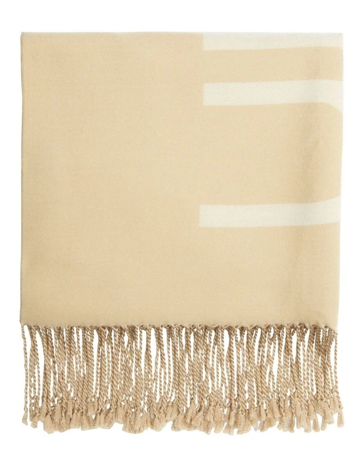 Fringes Winter Scarf in Doeskin