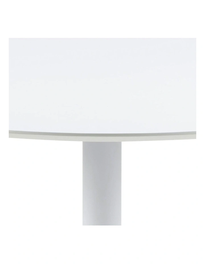 Titan Round Dining Table 110cm in White