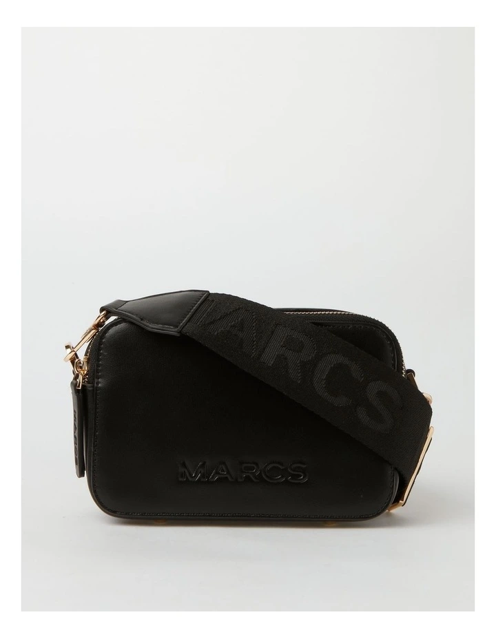 Budapest Black Camera Crossbody Bag