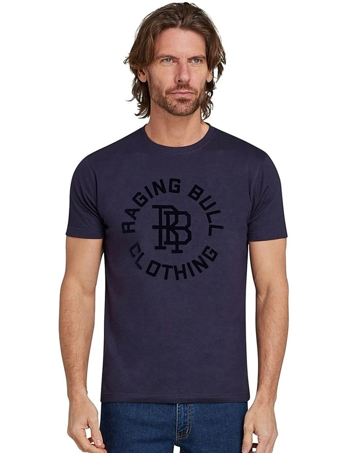 Monogram T-shirt in Navy