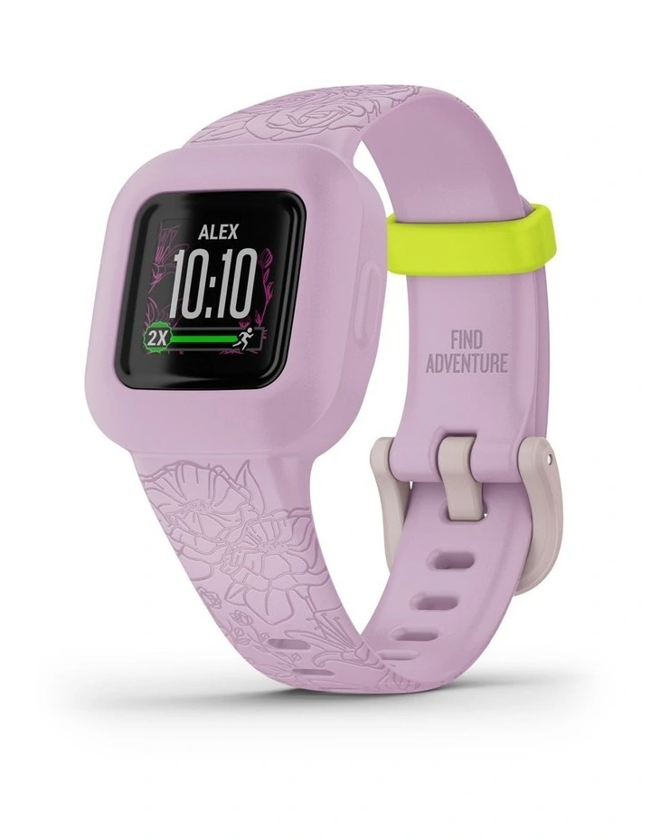 Vivofit Jr. 3 Floral Lilac Kids Fitness Tracker