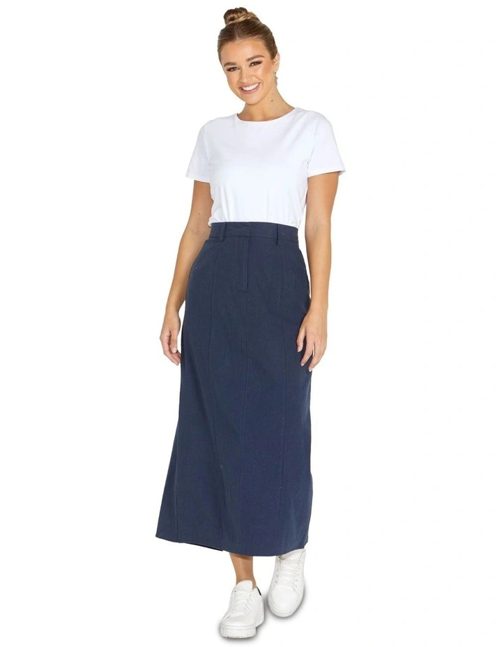 Bridie Maxi Skirt in Navy