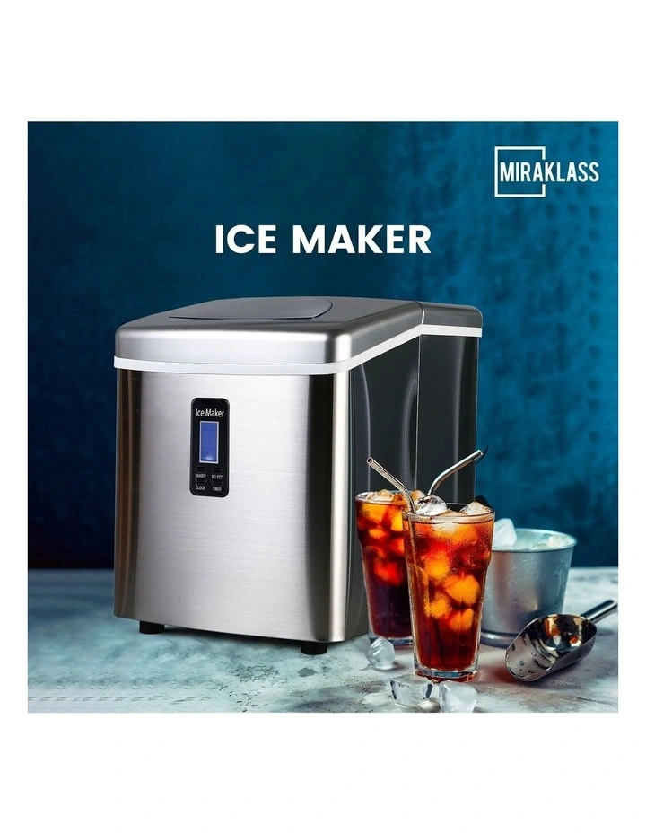 Ice Maker Machine withLCD Stainless Steel 3.2L