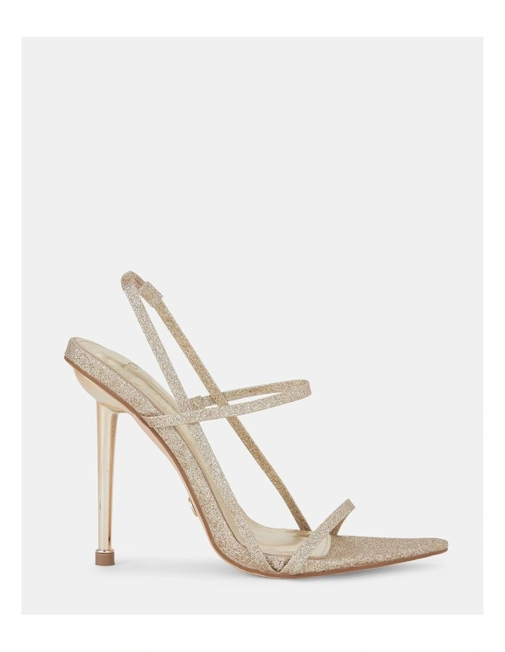 Zissy Heel in Gold Glitter