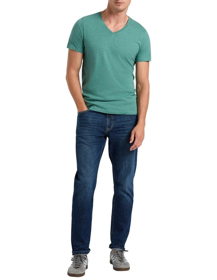 Marle Arnie V Neck Tee in Eucalyptus