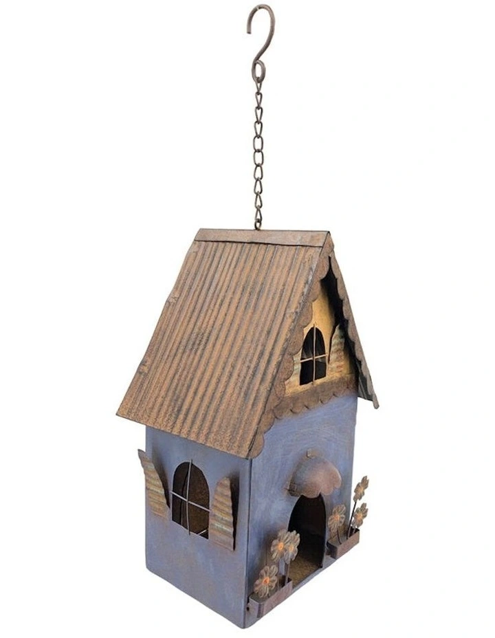 Hanging Birdhouse Feeder in Multi
