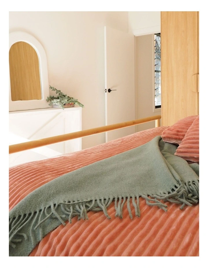 Brighton Throw Blanket in Sage Green