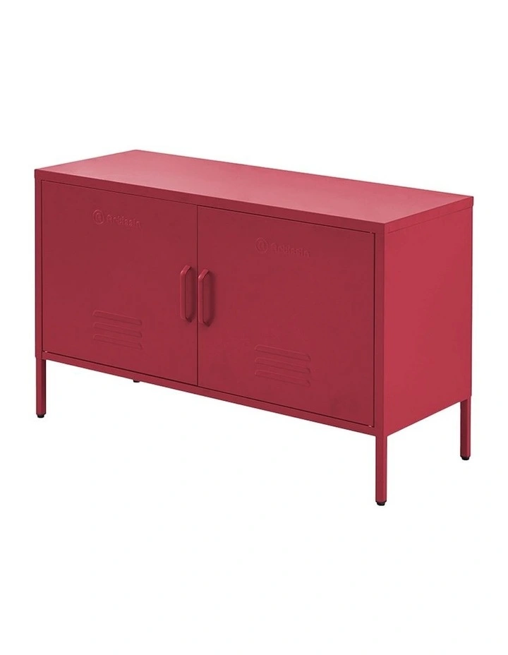 Metal Cabinet Base Buffet Sideboard in Pink