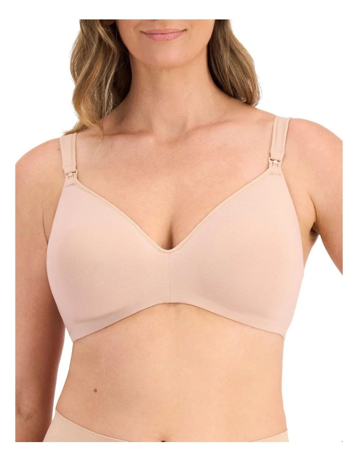 Barely There Cotton Rich Maternity Bra in Nude