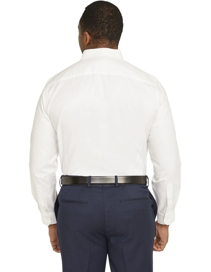 Taylor Twill Dress Shirt in White