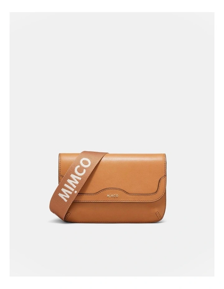 Jett Flapover Crossbody Bag in Caramel