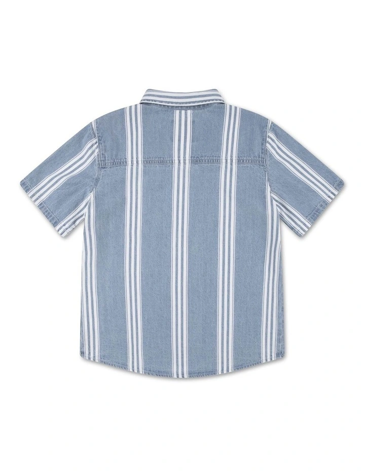 Woven Shirt in Blue Sail