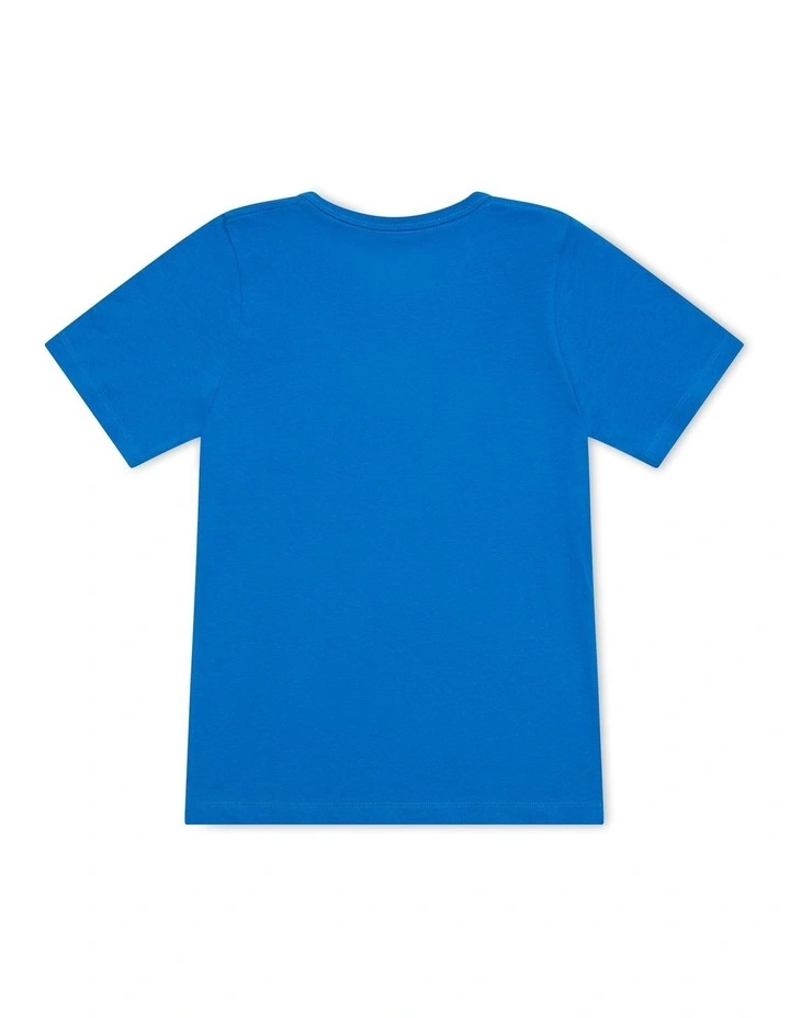 Script Short Sleeve Tee in Gale Force