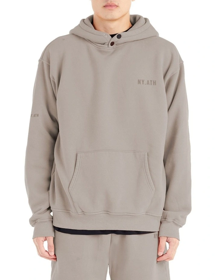 Fairway Hood Sweater in Stone