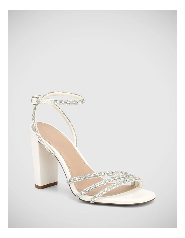 Rachelle Leather Sandal in White