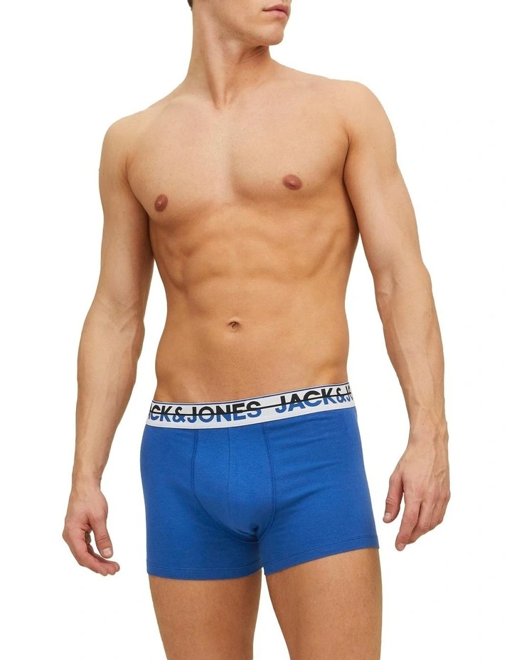 5 pack Koda Solid Trunks in Black Multi