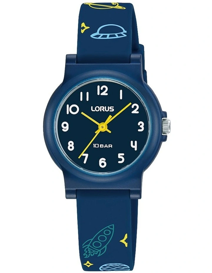 Plastic Case Watch in Blue