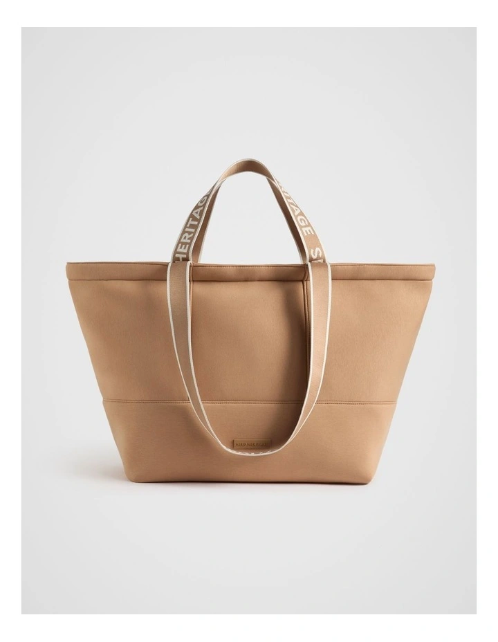 Jersey Overnight Tote in Fudge