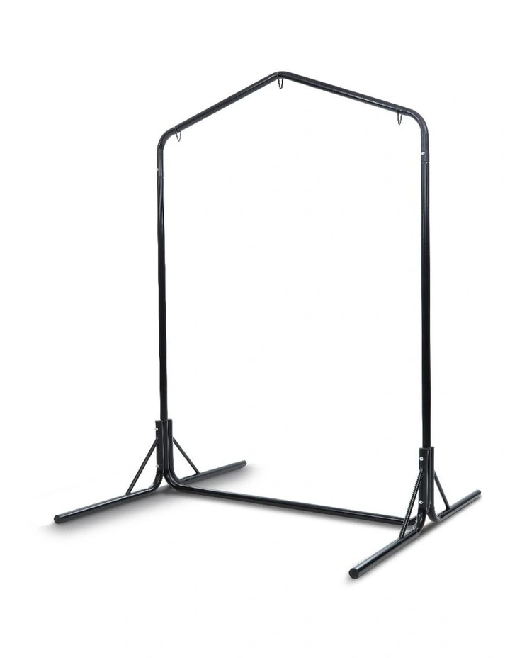 Double Hammock Chair Stand 200Kg in Black