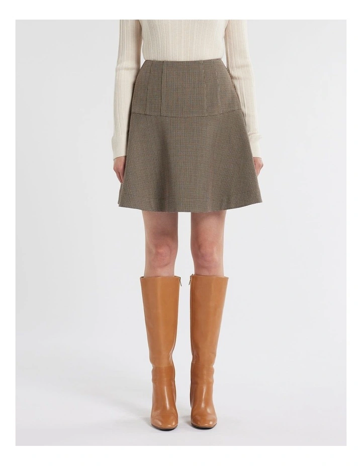 Ashley Skirt in Brown/Black