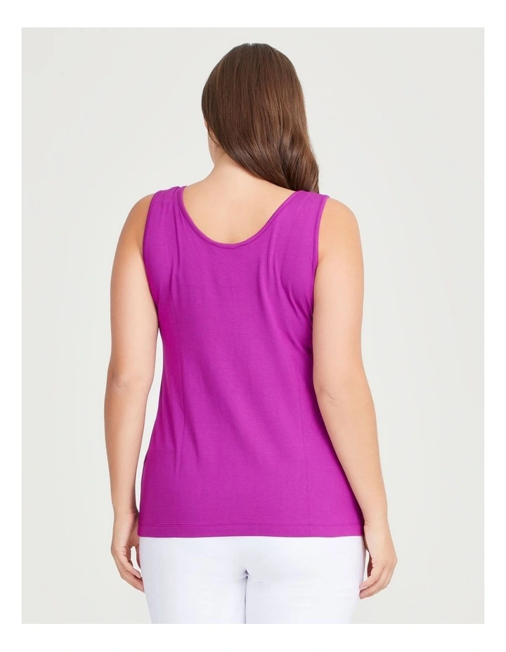 Bamboo Base Cami in Fuchsia Rose