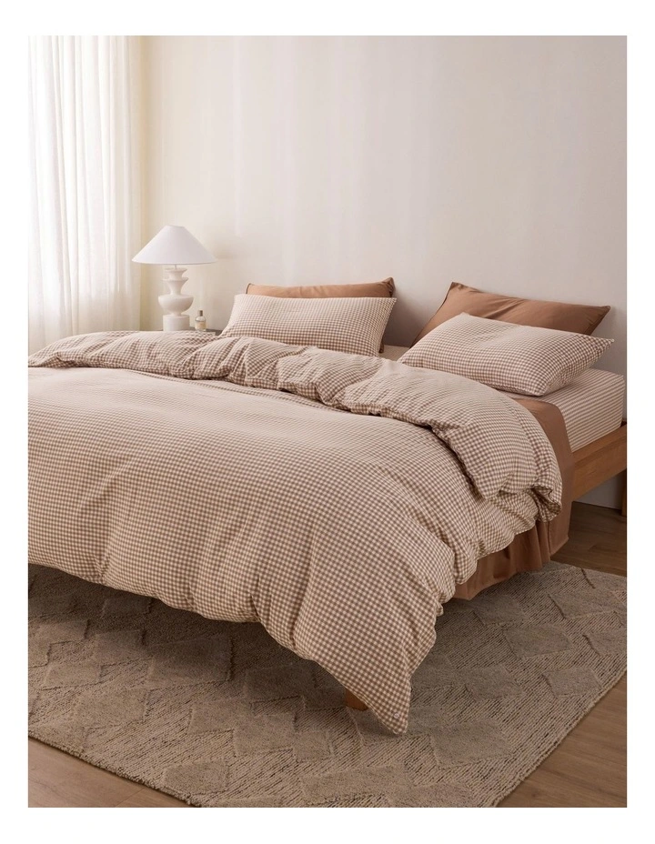 Leo Washed Cotton Quilt Cover Set in Lyle Gingham