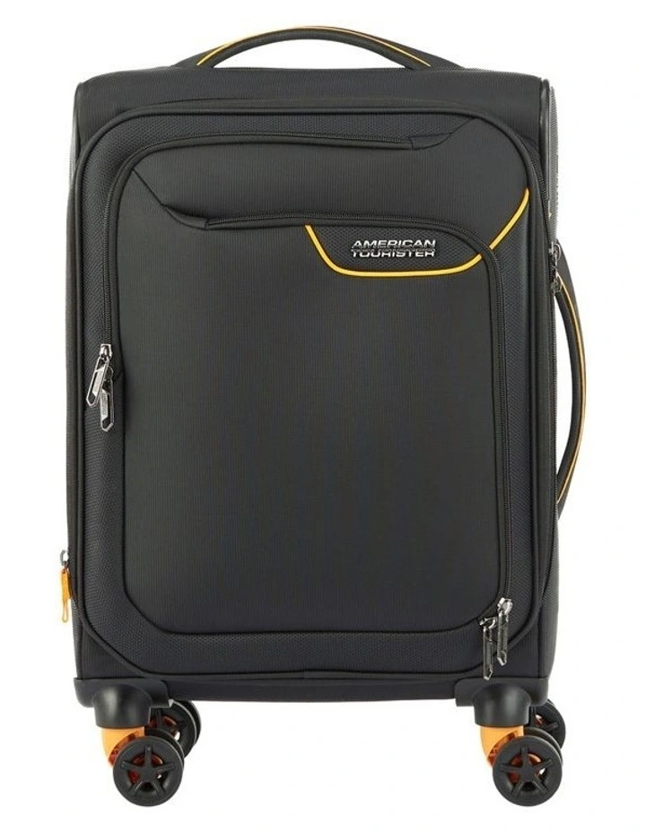 Applite 4 Eco Carry On 55cm Spinner Suitcase in Black/Mustard