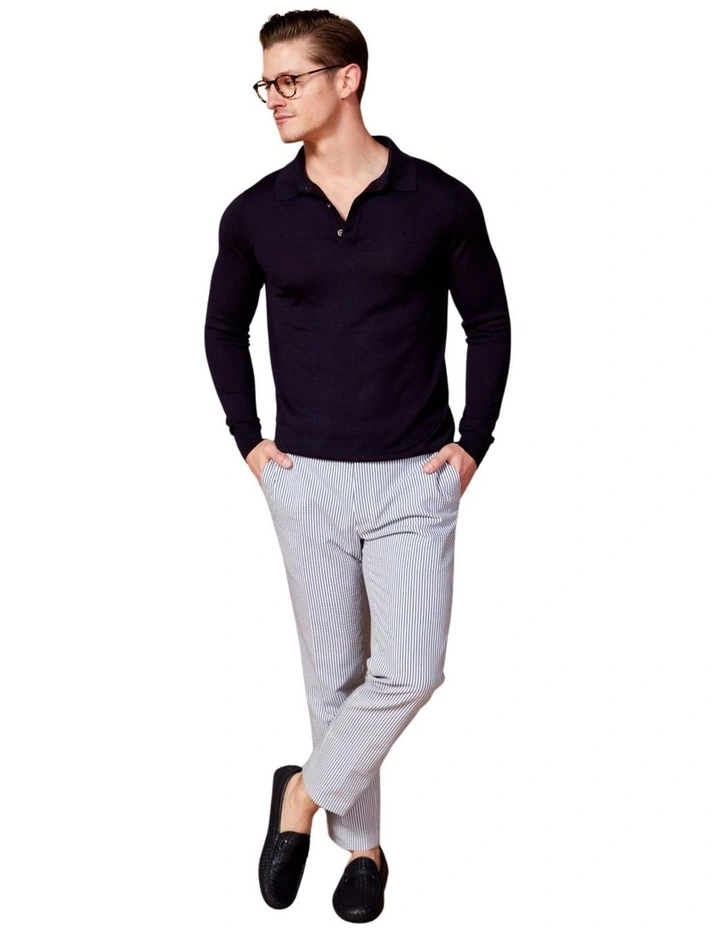 Buttoned Long Sleeve Shirt in Black