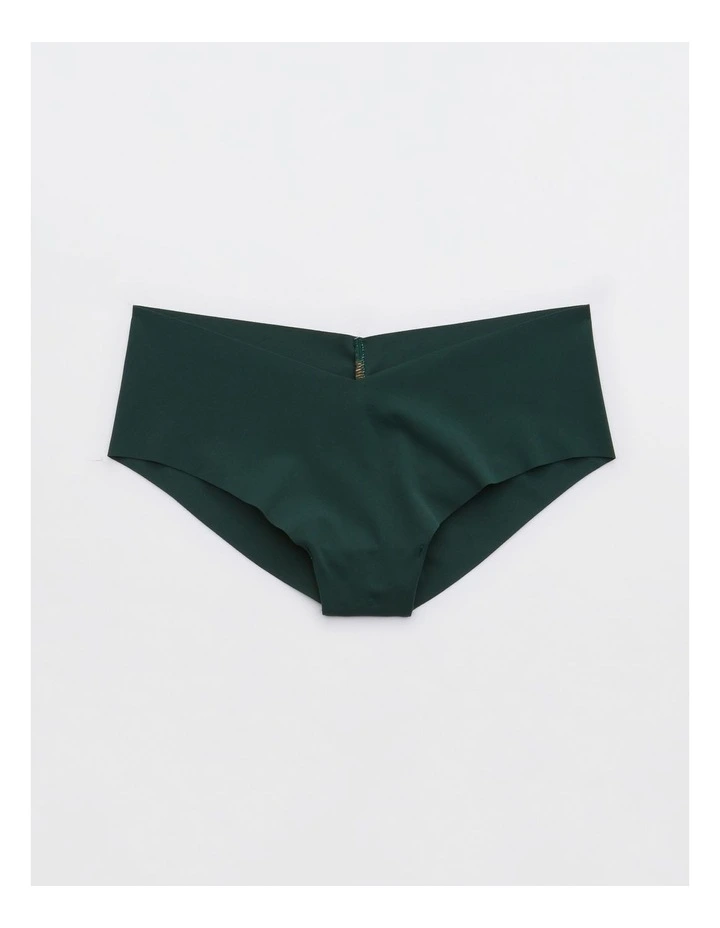 Smoothez No Show Cheeky Underwear in Deep Forest Green