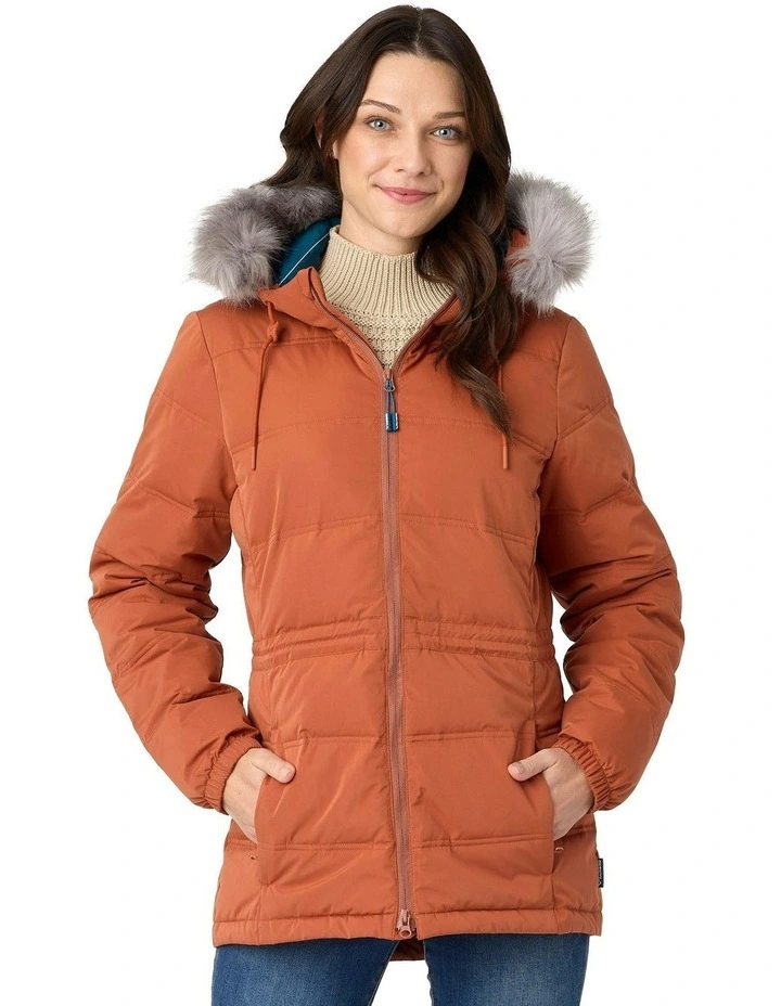 Elara Urban Puffer Jacket in Cinnamon