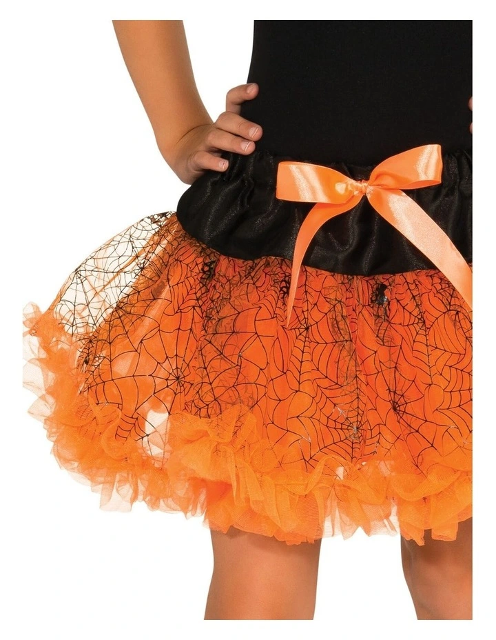 Halloween Witch Fluro Neon Tutu Dress Up Costume in Orange