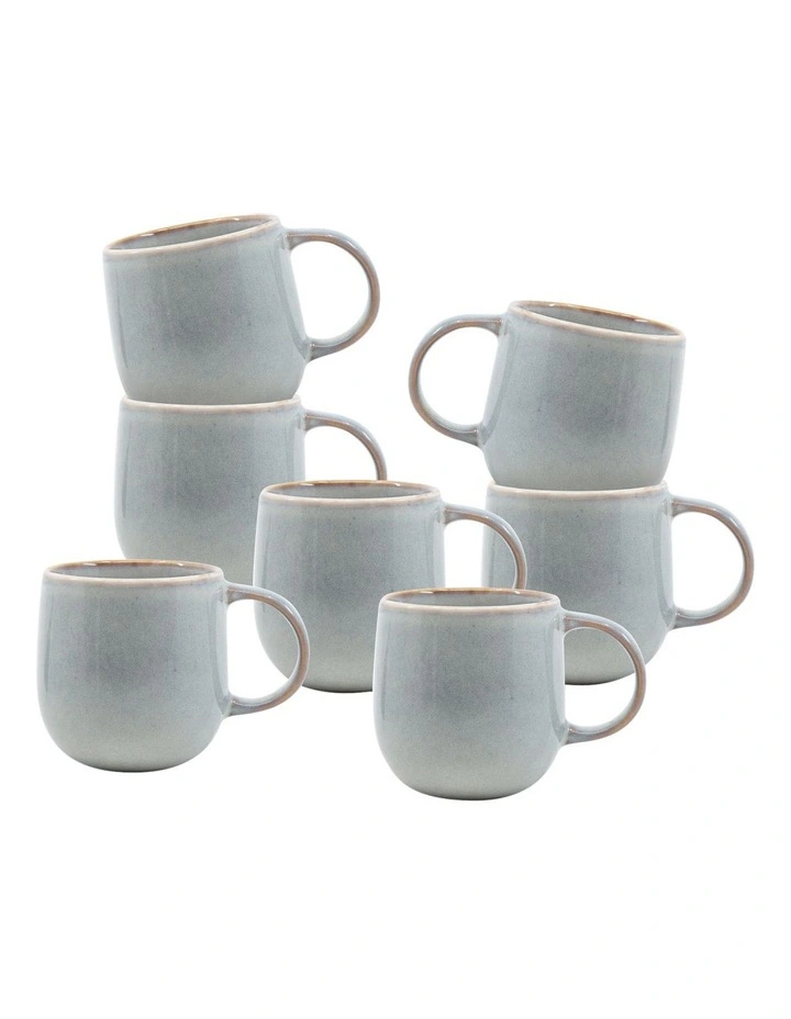 NAOKO Mug 380ml Stone Set of 6