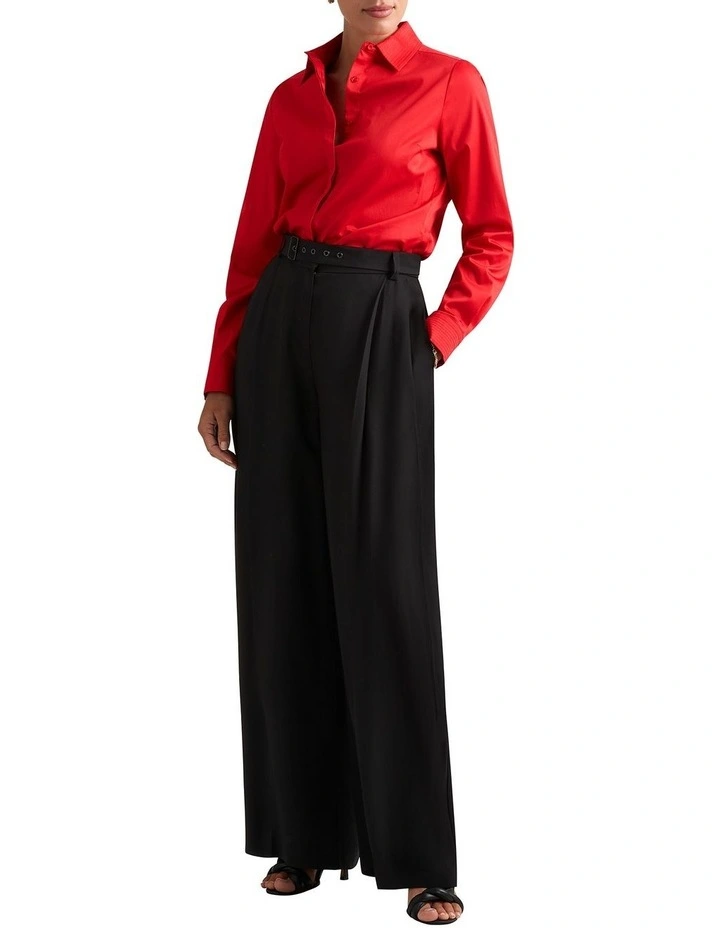 Linnea Cotton Shirt in Chilli