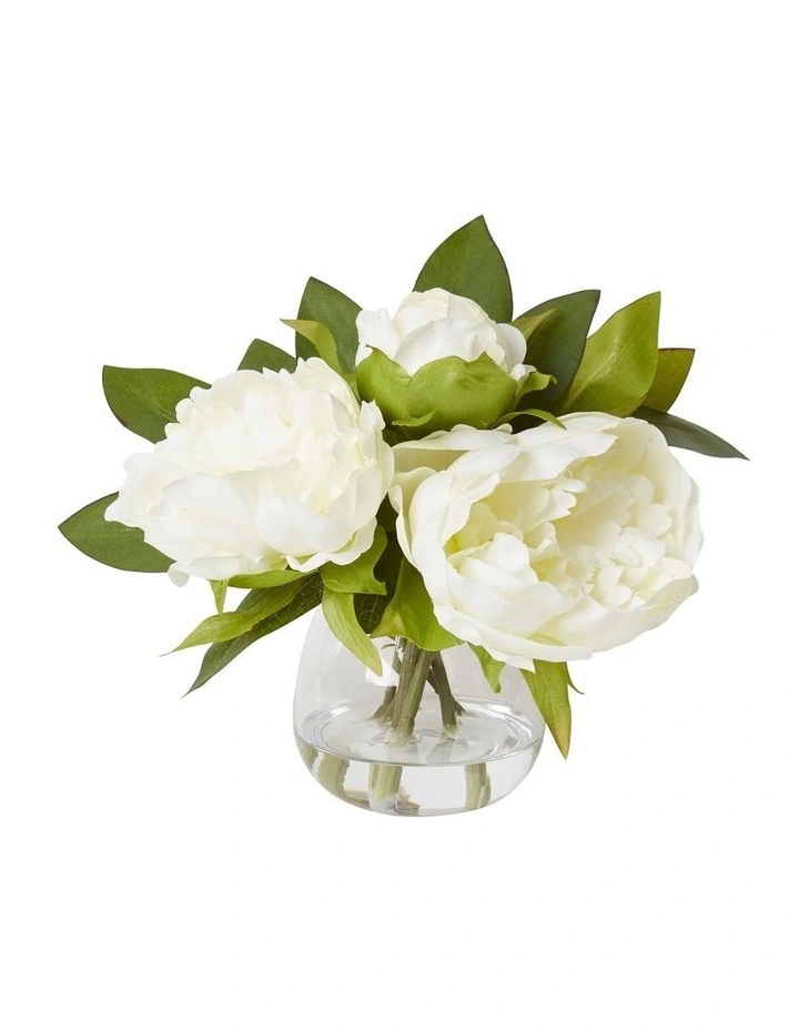Peony-Alma Vase 19cm in White