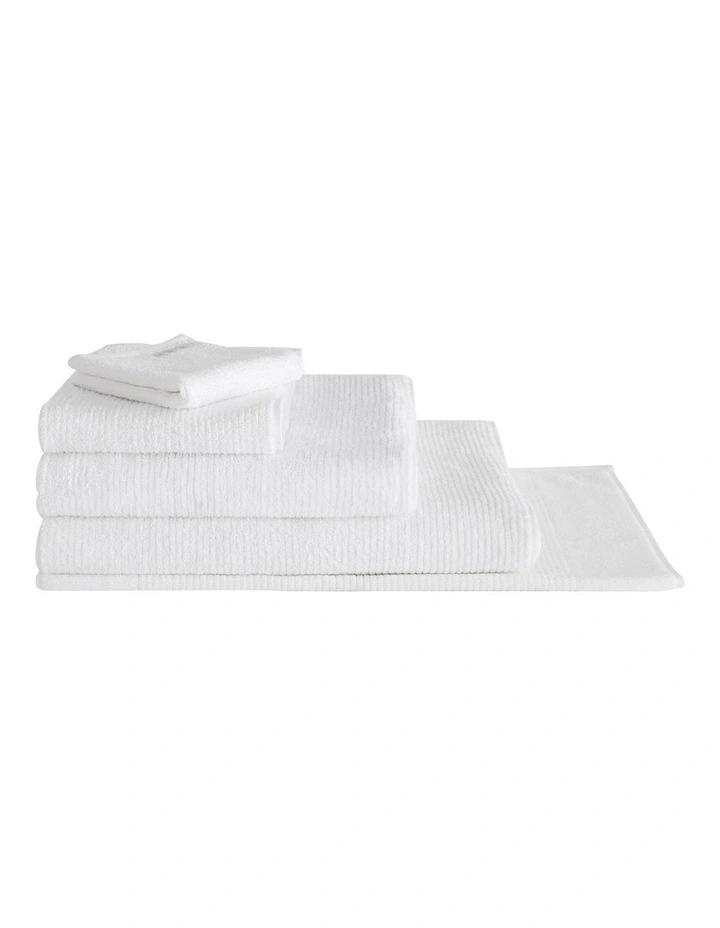 Living Textures Towel Range in White