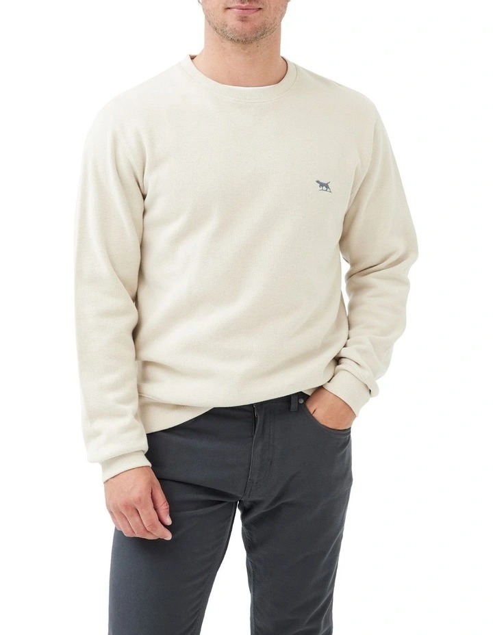Gunn Crew Neck Sweat in Bone