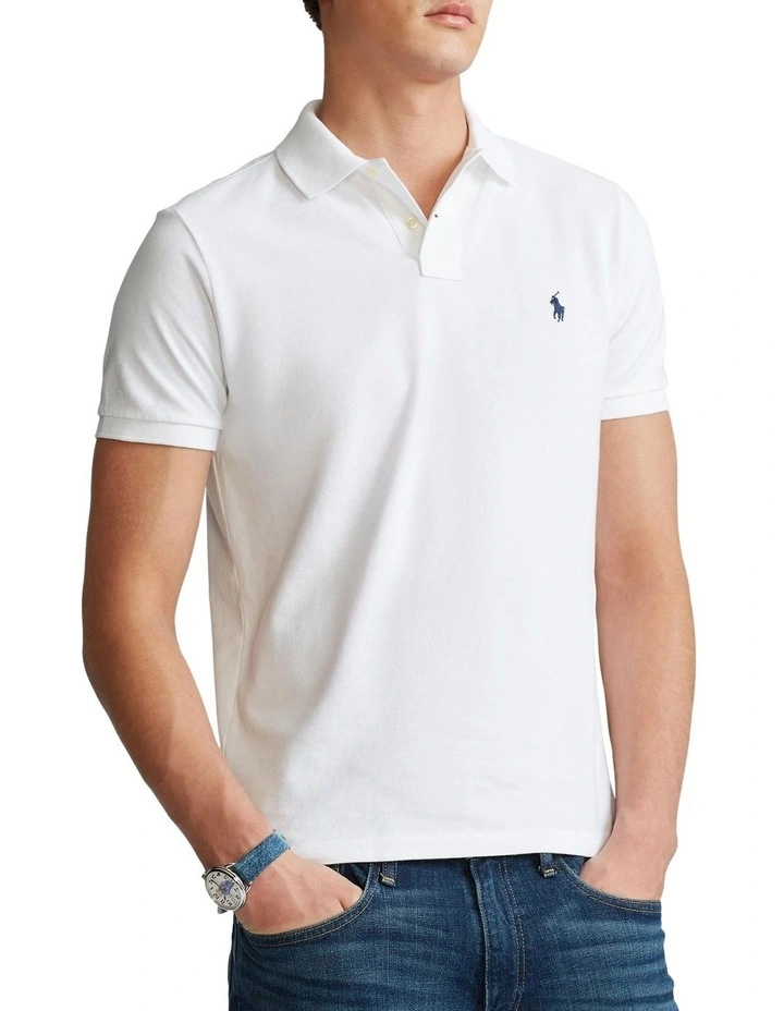 Custom Slim Fit Mesh Polo Shirt