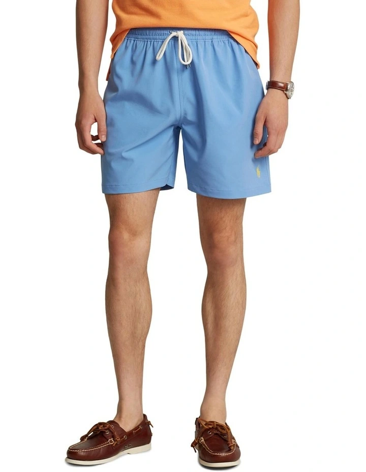 Traveler Plain Swim Short in Harbor Island Blue