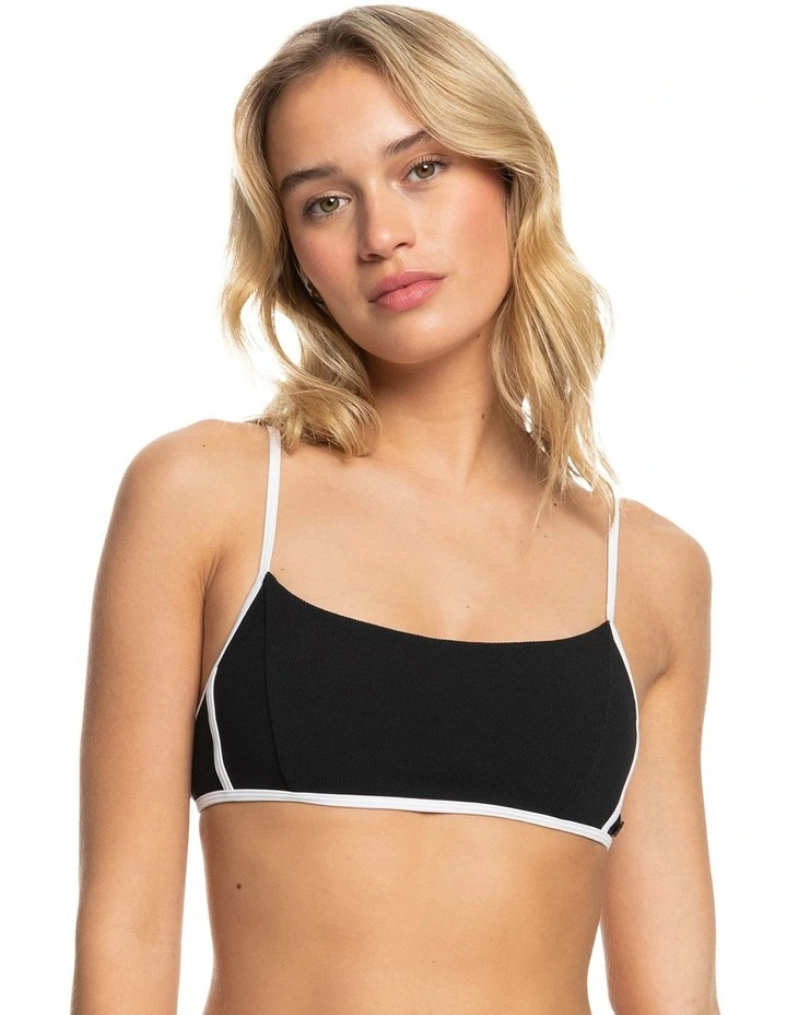 New Life Bralette Bikini Top in Anthracite