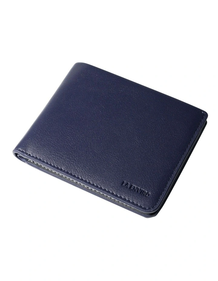 Newtown Vegan Leather Wallet in Blue