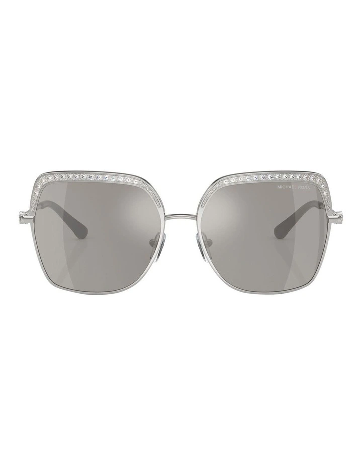 Green Point Sunglasses in Silver