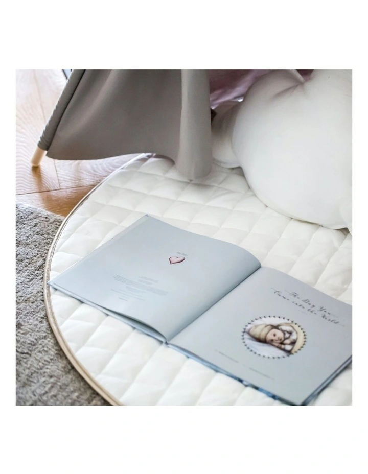 Quilted Cotton Play Mat Whisper White