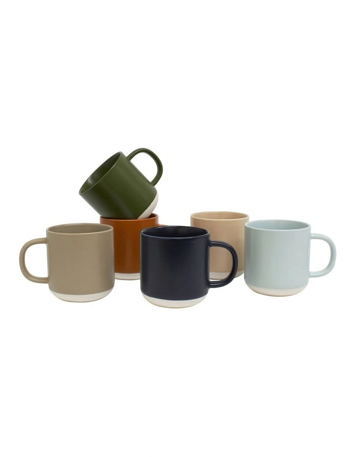 Prism Spice Mug Set 330ml Set of 6 in Multi